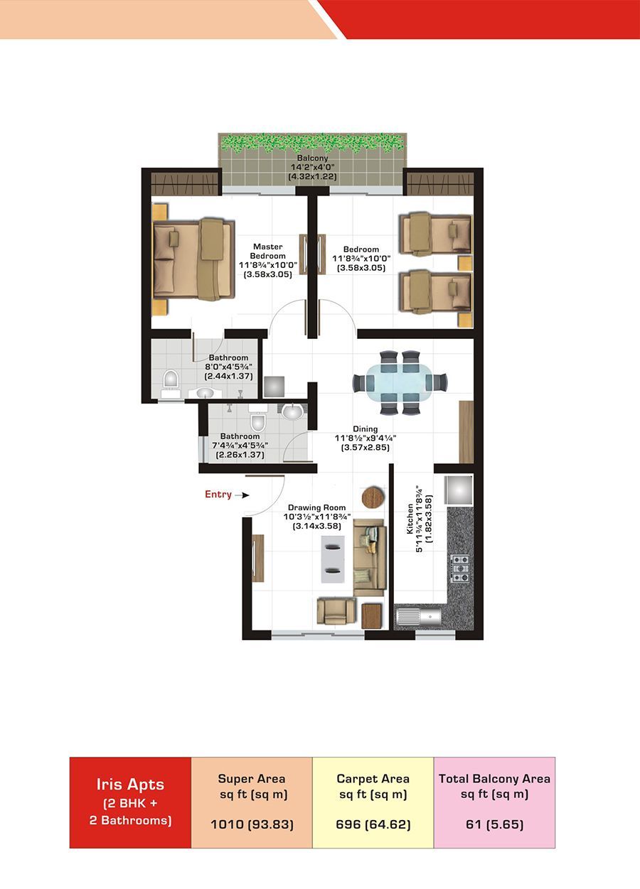 Magnolia (2BHK + Utility)