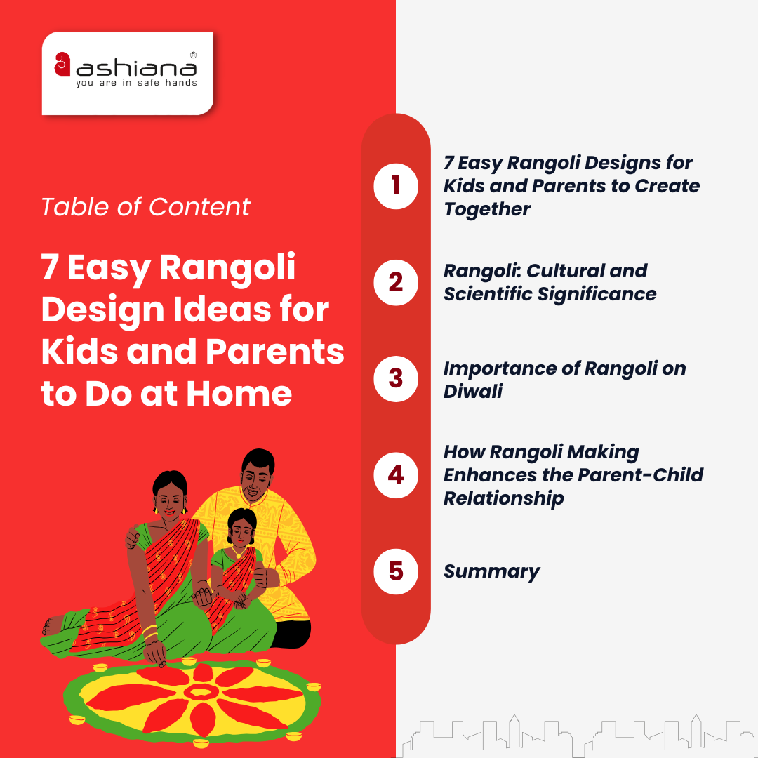 7 Easy Rangoli Design Ideas for Kids and Parents to Do at Home