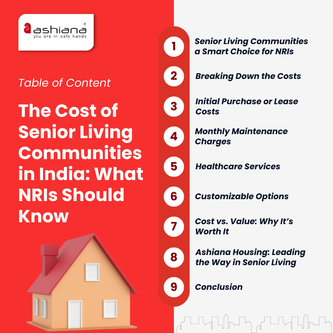 The Cost of Senior Living Communities in India: What NRIs Should Know