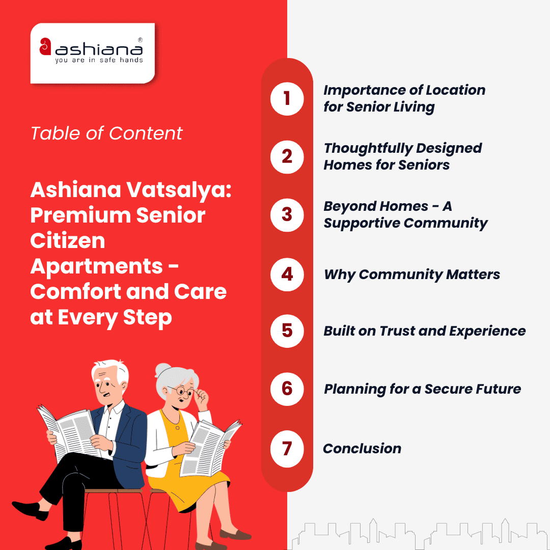 Ashiana Vatsalya: Premium Senior Citizen Apartments - Comfort and Care at Every Step