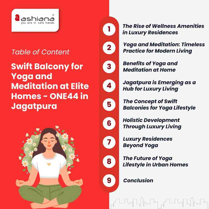 Swift Balcony for Yoga and Meditation at Elite Homes - ONE44 in Jagatpura