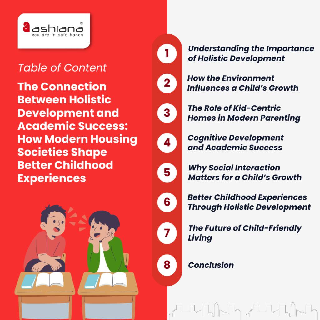 The Connection Between Holistic Development and Academic Success: How Modern Housing Societies Shape Better Childhood Experiences