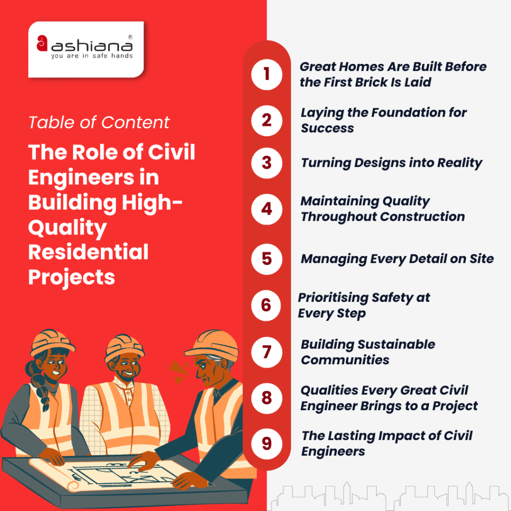 The Role of Civil Engineers in Building High-Quality Residential Projects