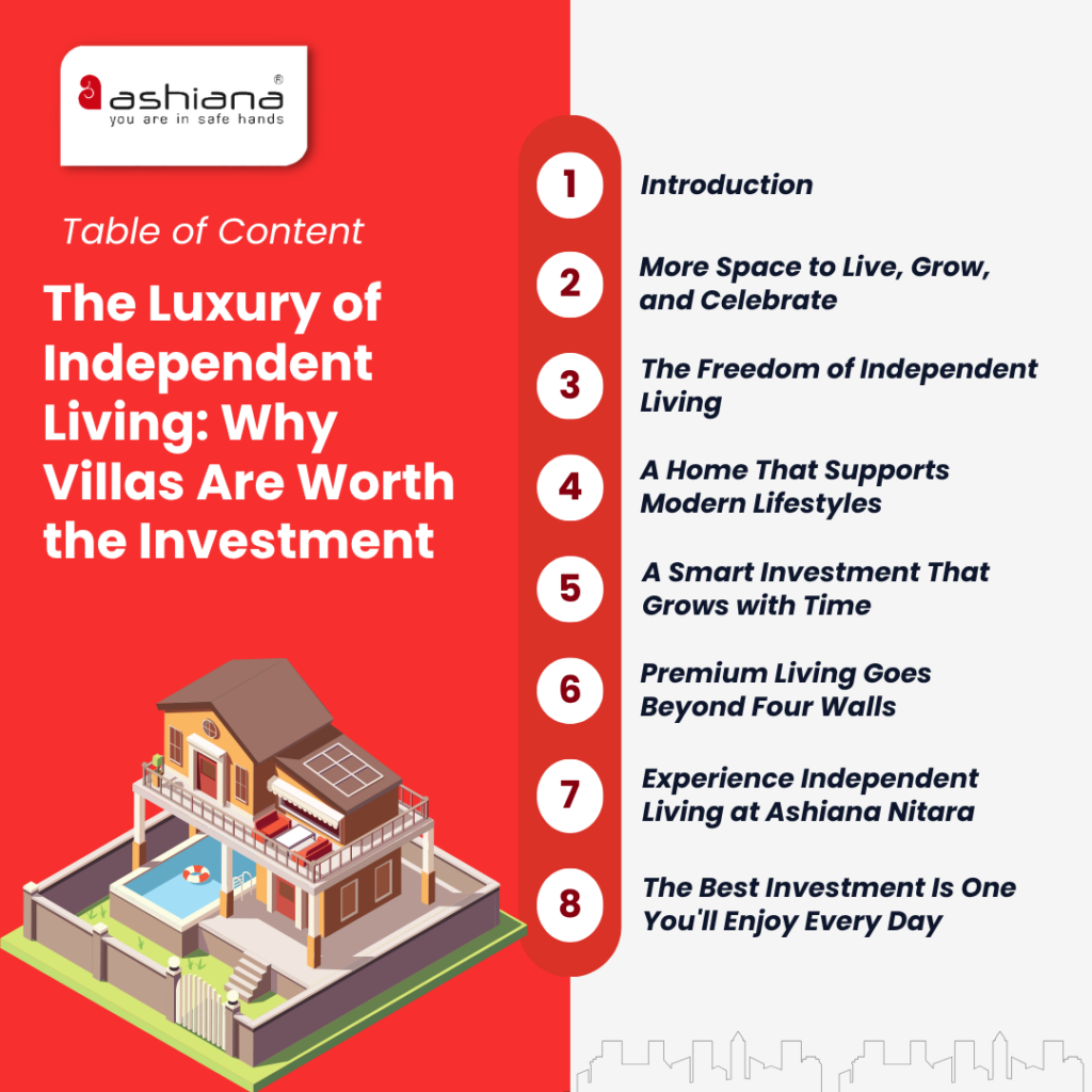 The Luxury of Independent Living: Why Villas Are Worth the Investment
