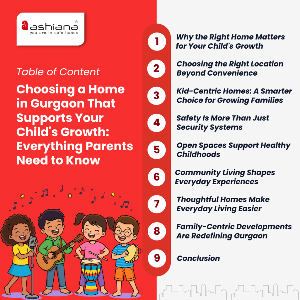 Choosing a Home in Gurgaon That Supports Your Child's Growth: Everything Parents Need to Know