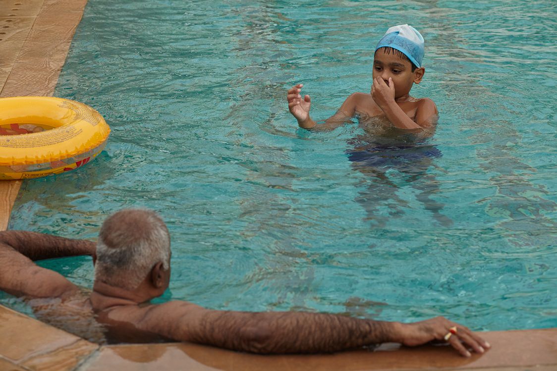 Residence Enjoying Swimming at Ashiana Amarbagh, Jodhpur