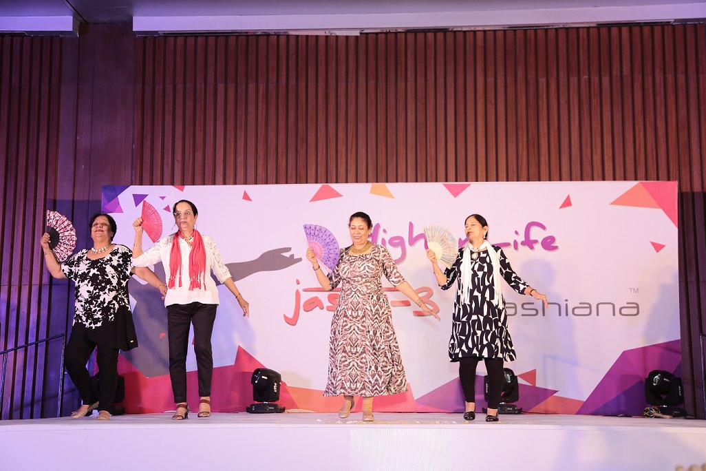 Group dance at Jashn by Sr. Living Residence, Bhiwadi