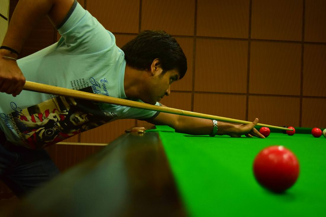 Residents Playing Billiards at Rangoli Gardens, Jaipur