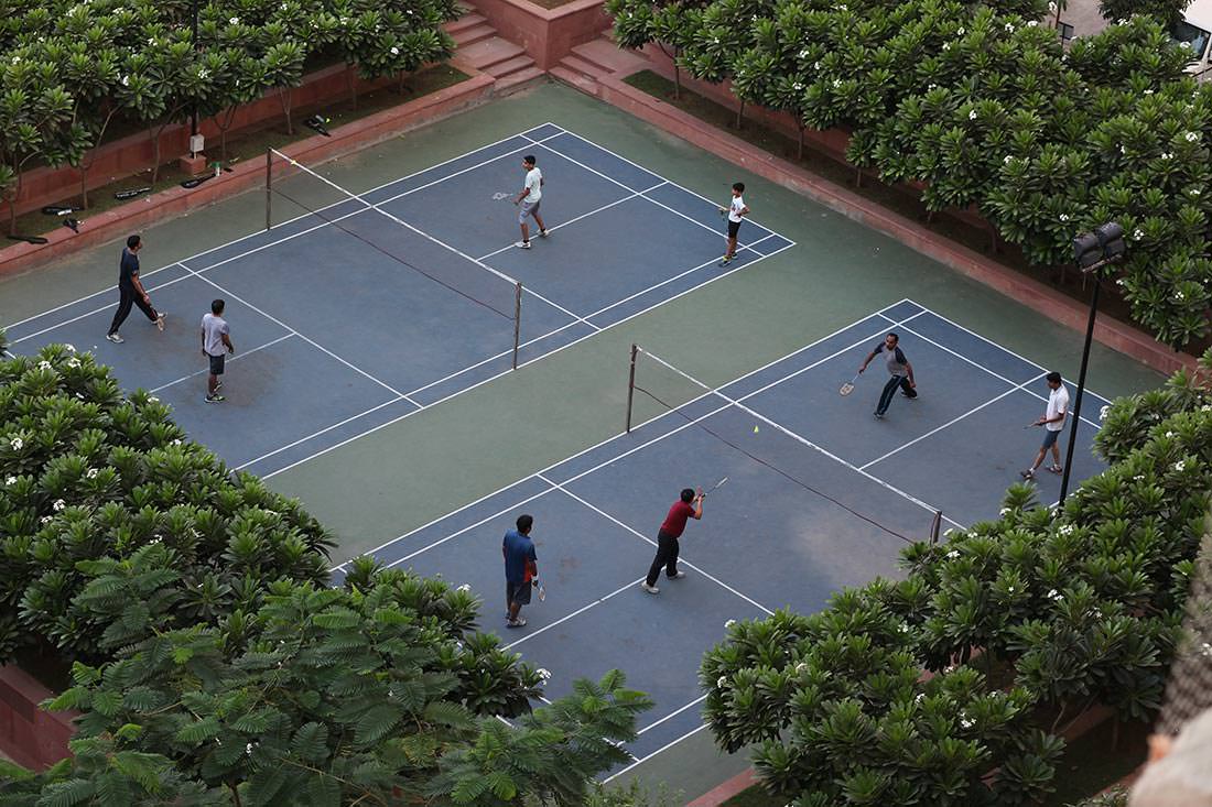 Residents Playing at Rangoli Gardens, Jaipur