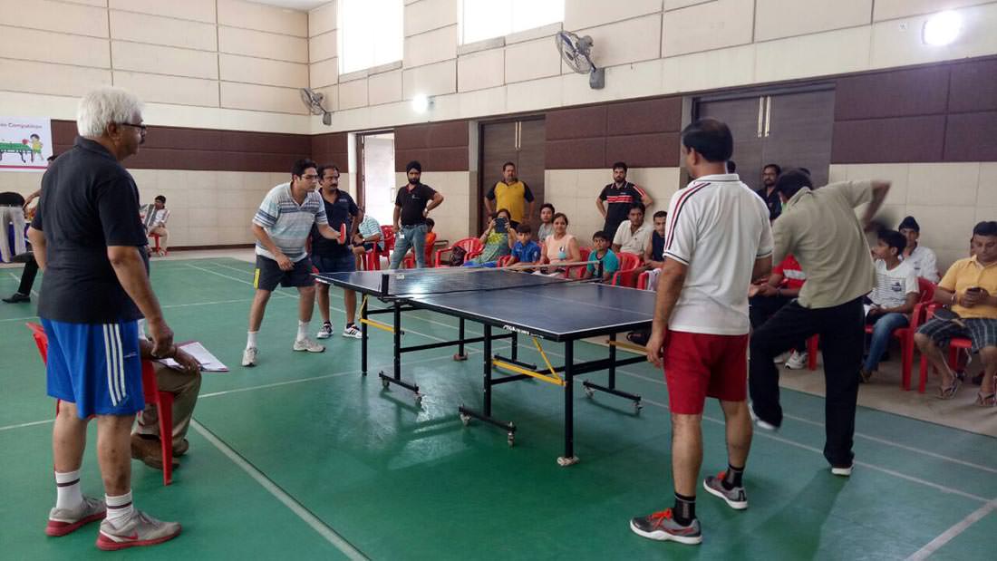 Residents Enjoying Tennis Match
