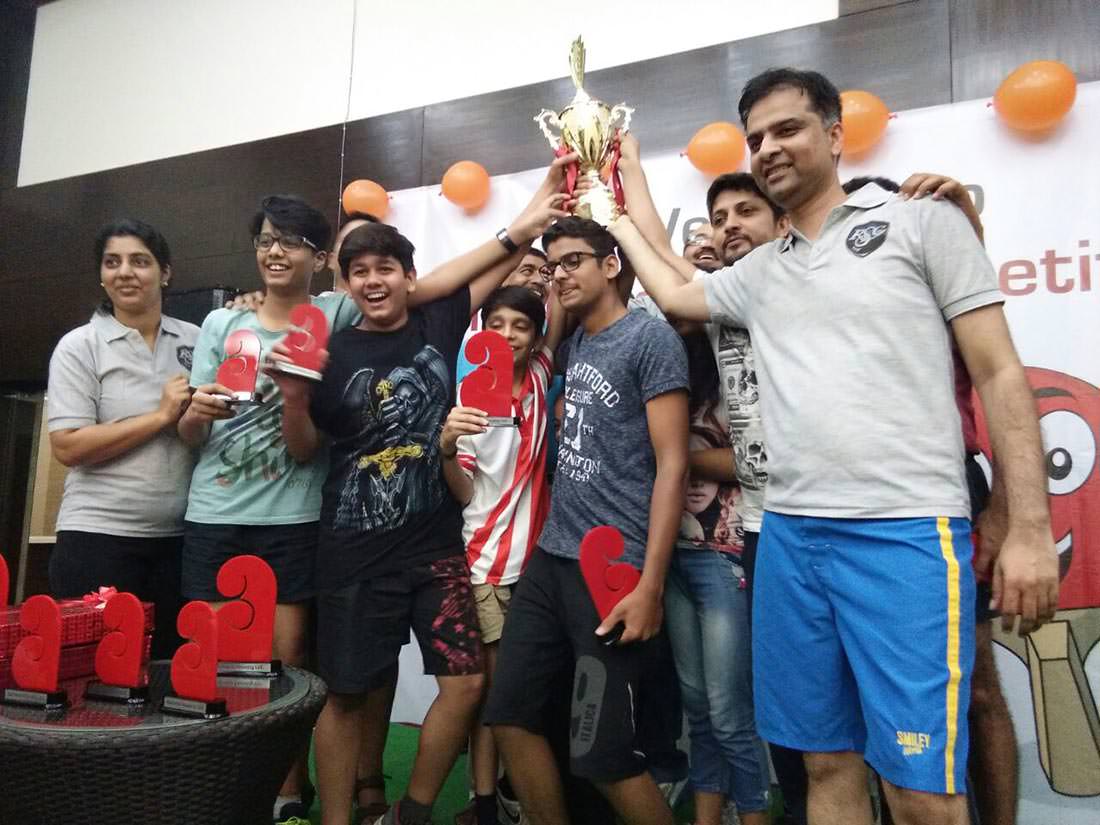 Winners of Inter- Ashiana Table Tennis Competition