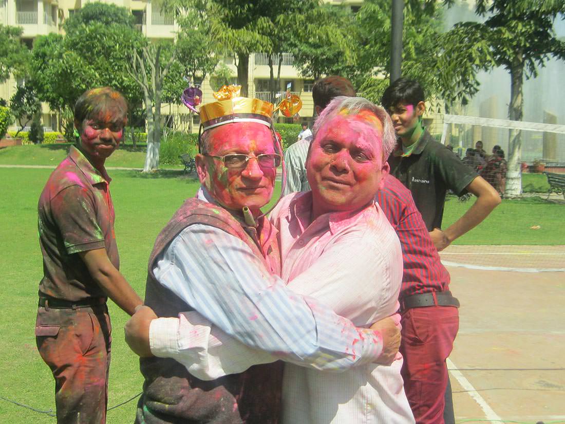 Holi Celebration at Senior Living, Bhiwadi