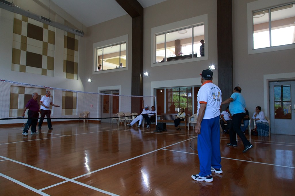 Residents Enjoying Badminton at Sr. Living, Lavasa
