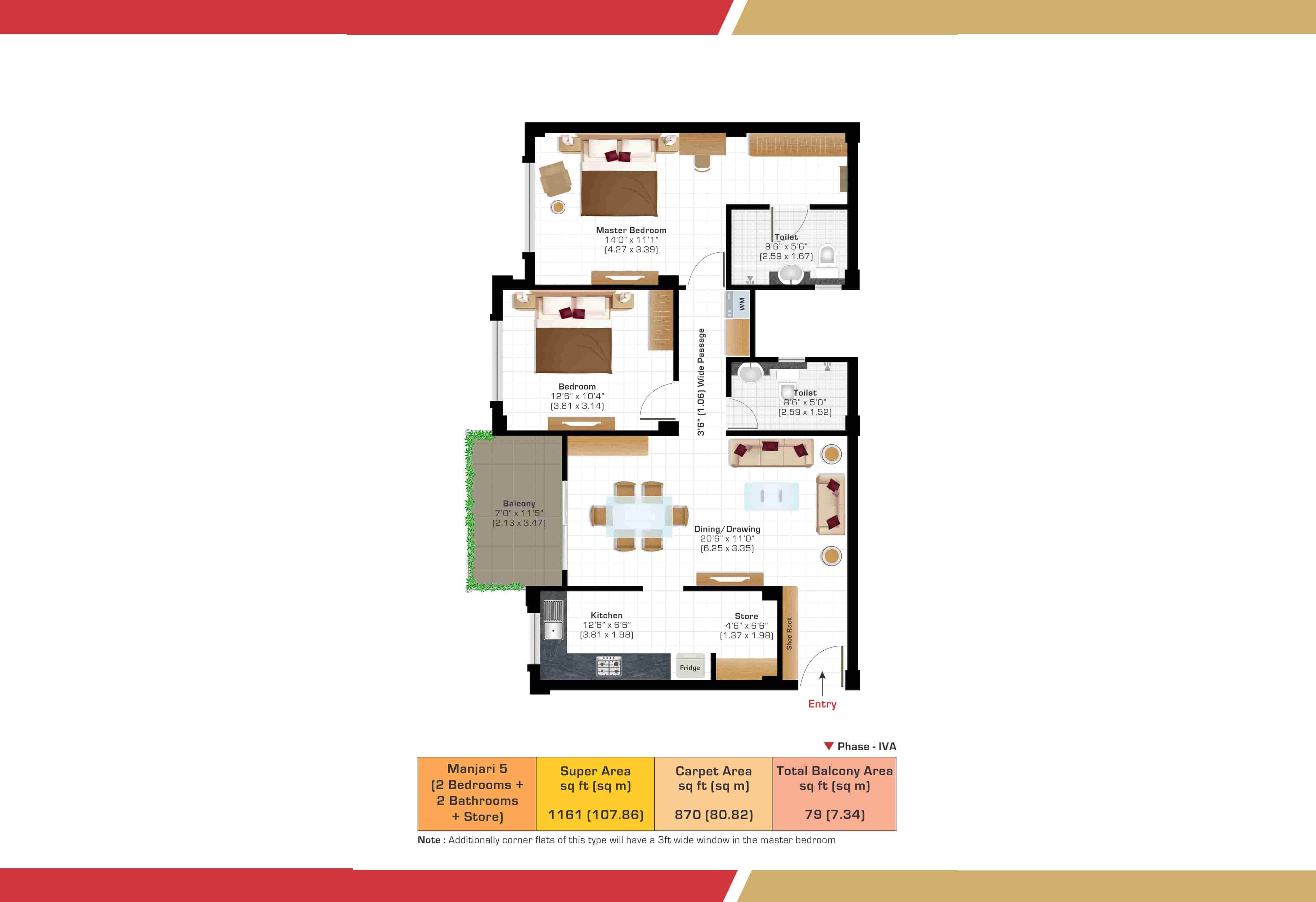 Vrinda 1 (1 Bedroom)